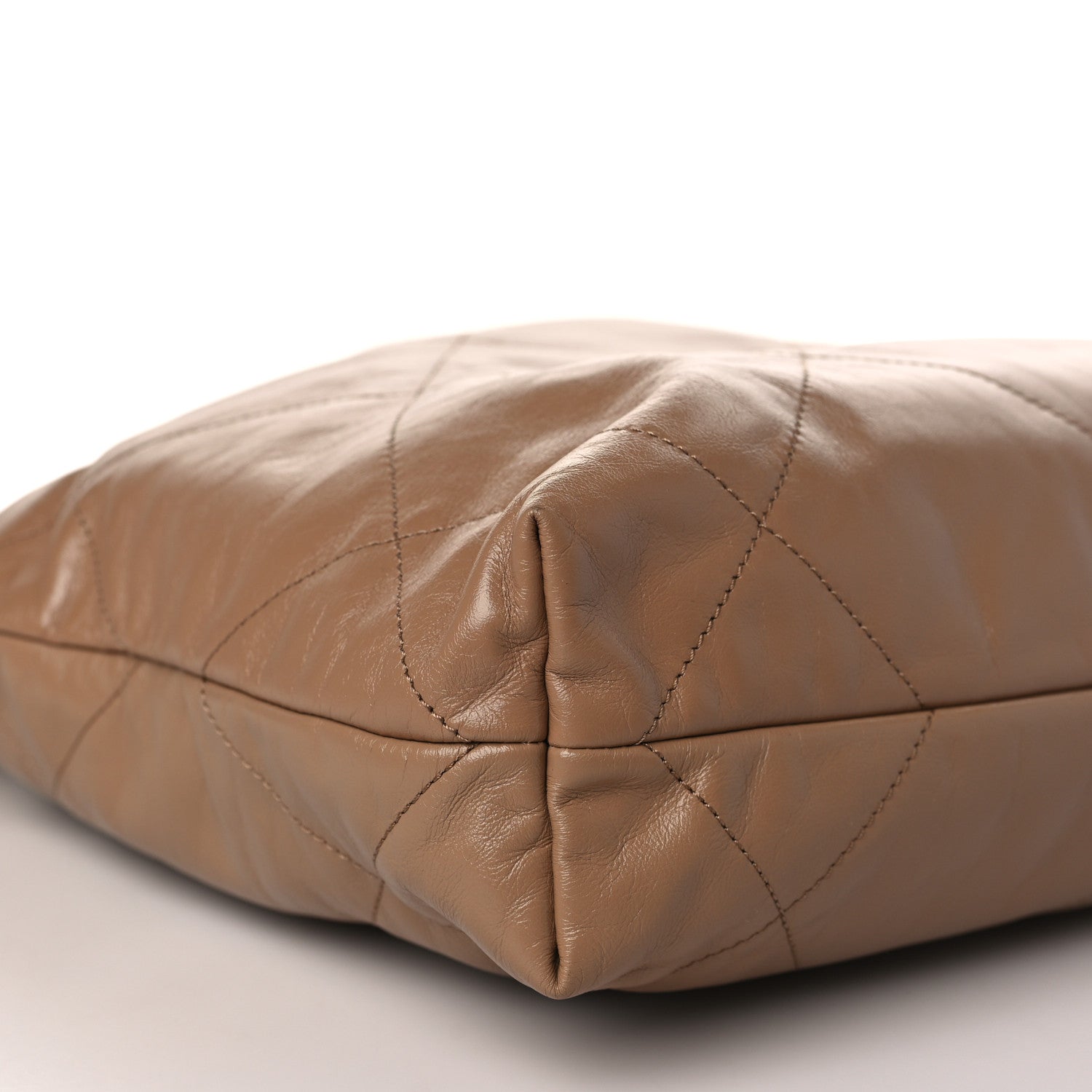 Chanel Shiny Calfskin Quilted Small Chanel 22 Beige 9 of 10