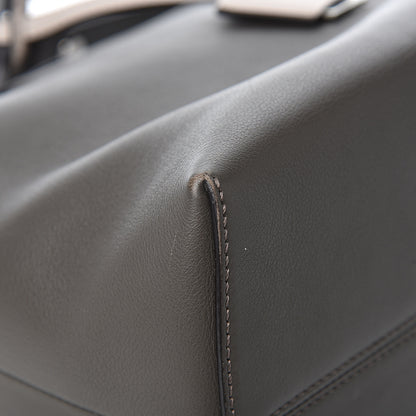Fendi Vitello Dolce 4 Color Large By The Way Boston Bag Carbone Grigio Polvere Multicolor 9 of 13