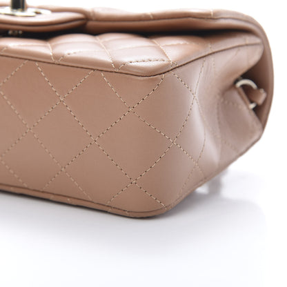 Chanel Lambskin Quilted Mini Rectangular Flap Brown 11 of 11