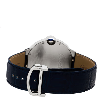 Cartier Stainless Steel Alligator 42mm Ballon Bleu De Cartier Automatic Watch Blue 3 of 5