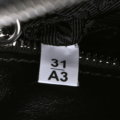Prada Soft Calfskin Diagramme Crossbody Bag Black 6 of 6