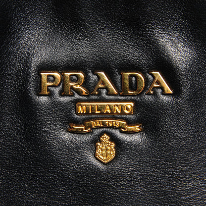 Prada Soft Calf Side Zip Tote Nero Black 7 of 8