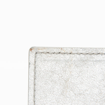 Saint Laurent Metallic Calfskin Monogram Large Belle De Jour Clutch Silver 11 of 11
