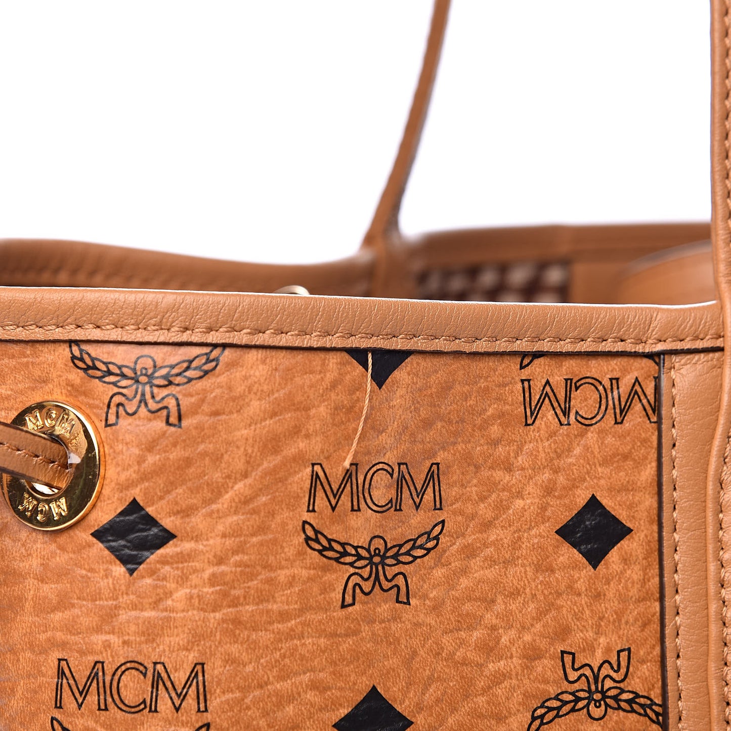 Visetos Medium Liz Reversible Shopper Tote Cognac