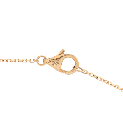 Cartier 18K Yellow Gold Diamond Mother of Pearl XS Amulette de Cartier Pendant Necklace 4 of 6