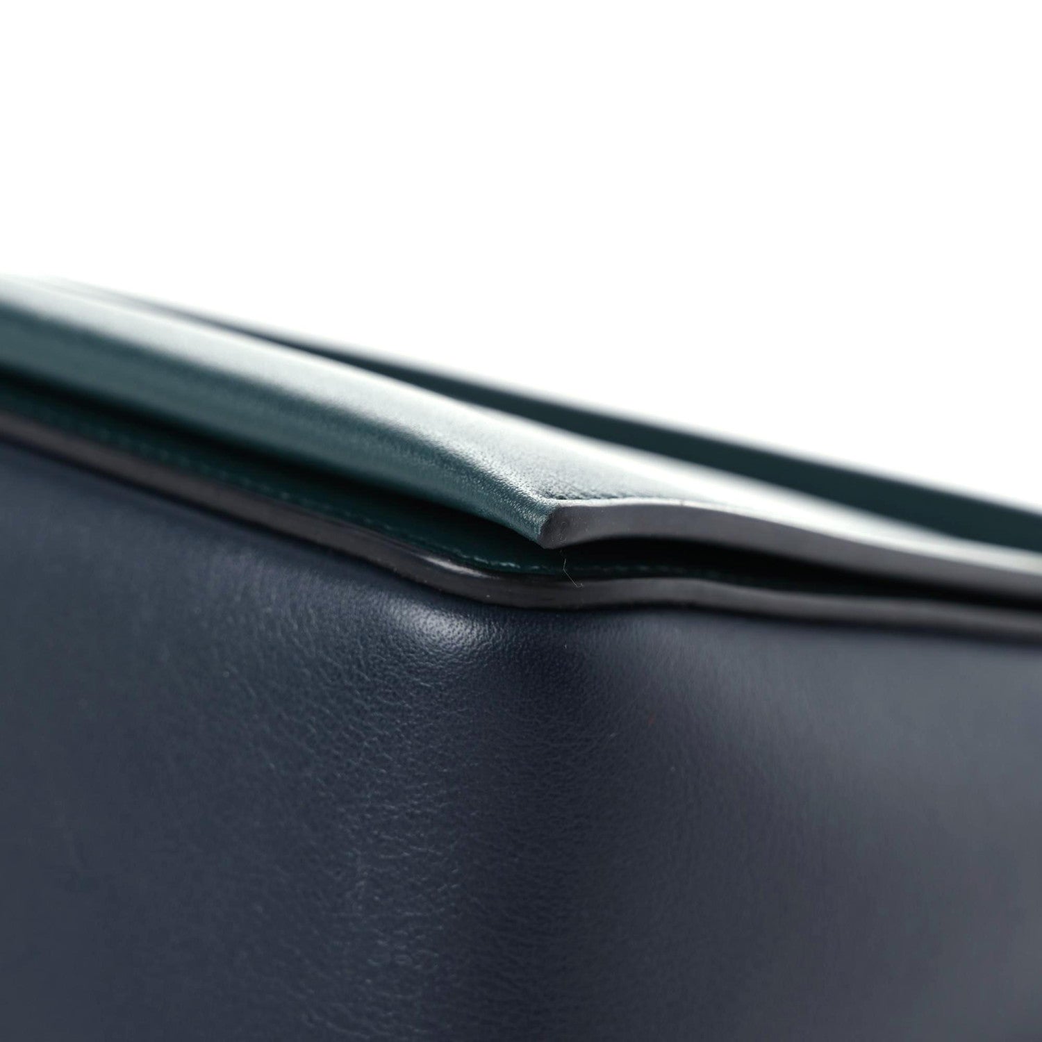 Celine Shiny Smooth Calfskin Medium Frame Shoulder Bag Amazone Dark Navy 8 of 16