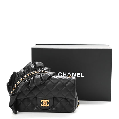 Chanel Lambskin Quilted Mini Romance Rectangular Flap Black 11 of 11