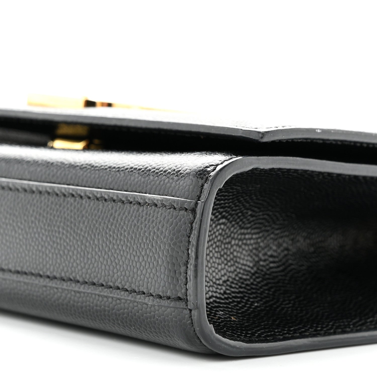 Saint Laurent Grain De Poudre Small Monogram Kate Satchel Black 10 of 11