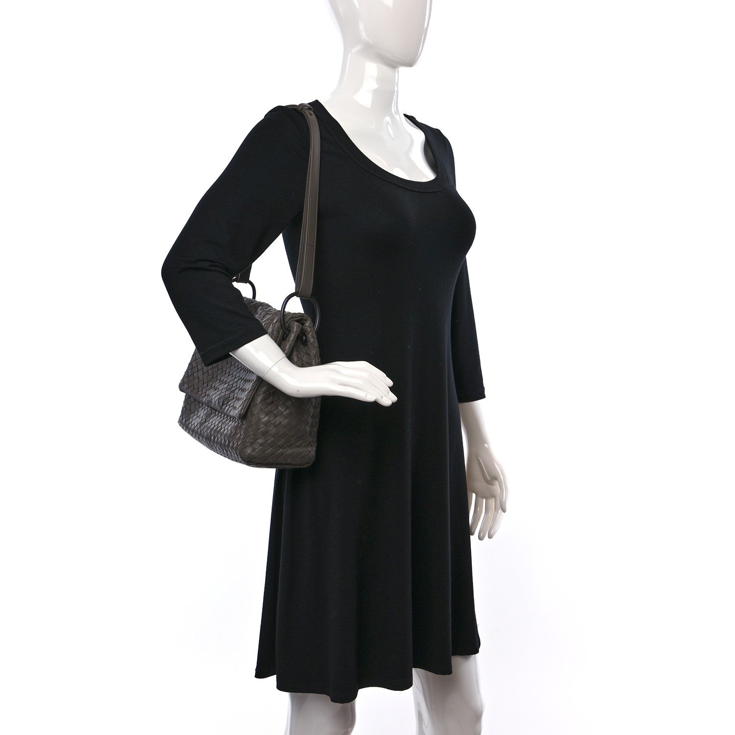 Bottega Veneta Nappa Intrecciato Flap Shoulder Bag Quetsche 2 of 9