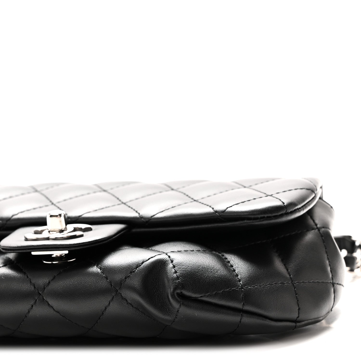Chanel Calfskin Quilted CC Uniform Flap Belt Bag Black 10 of 10