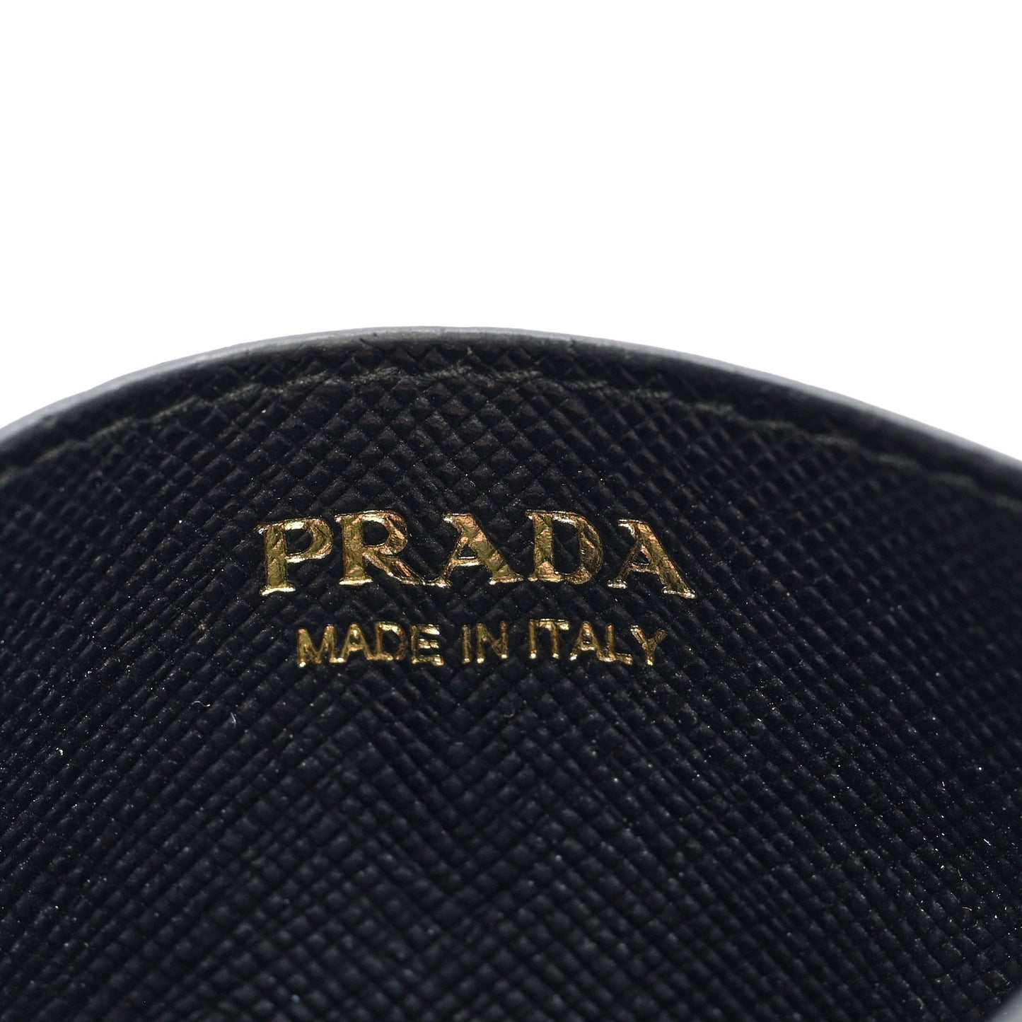 Saffiano Metal Logo Card Case Black