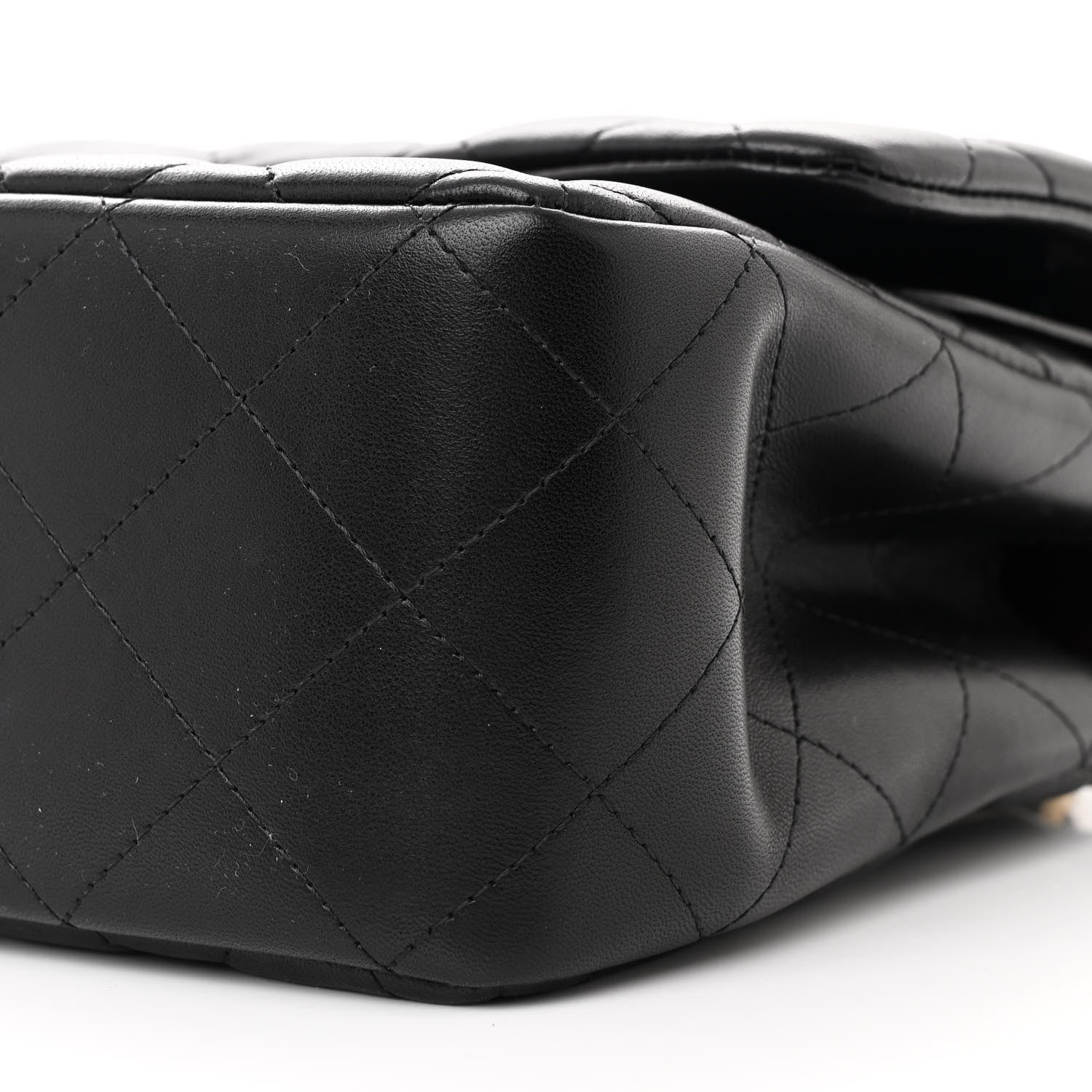 Chanel Lambskin Quilted Jumbo Double Flap Black 10 of 14