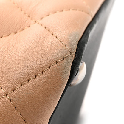 Chanel Calfskin Quilted Medium Cambon Tote Beige Black 11 of 11