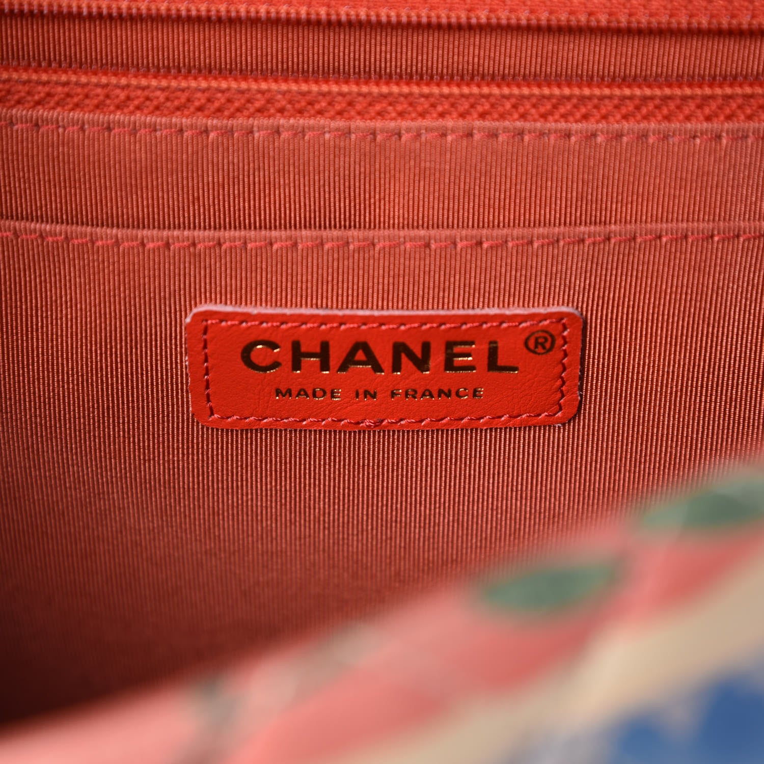 Chanel Lambskin Quilted Floral Jumbo Single Flap Multicolor 8 of 10