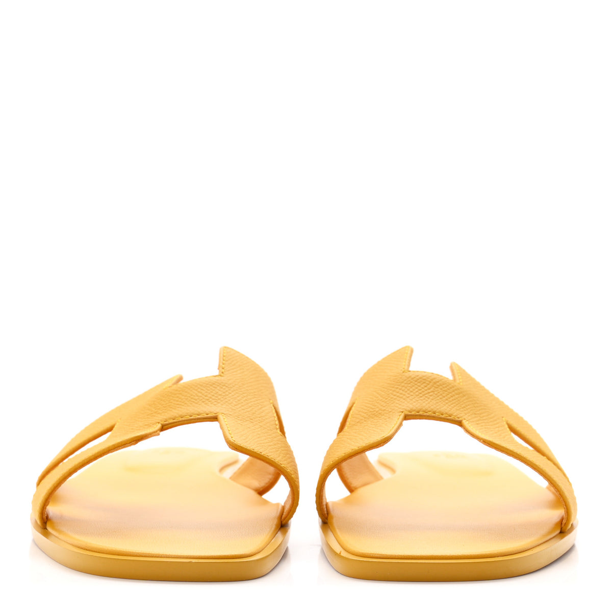 Hermes Epsom Oran Sandals 41 Jaune Sable 3 of 9