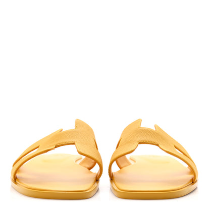 Hermes Epsom Oran Sandals 41 Jaune Sable 3 of 9