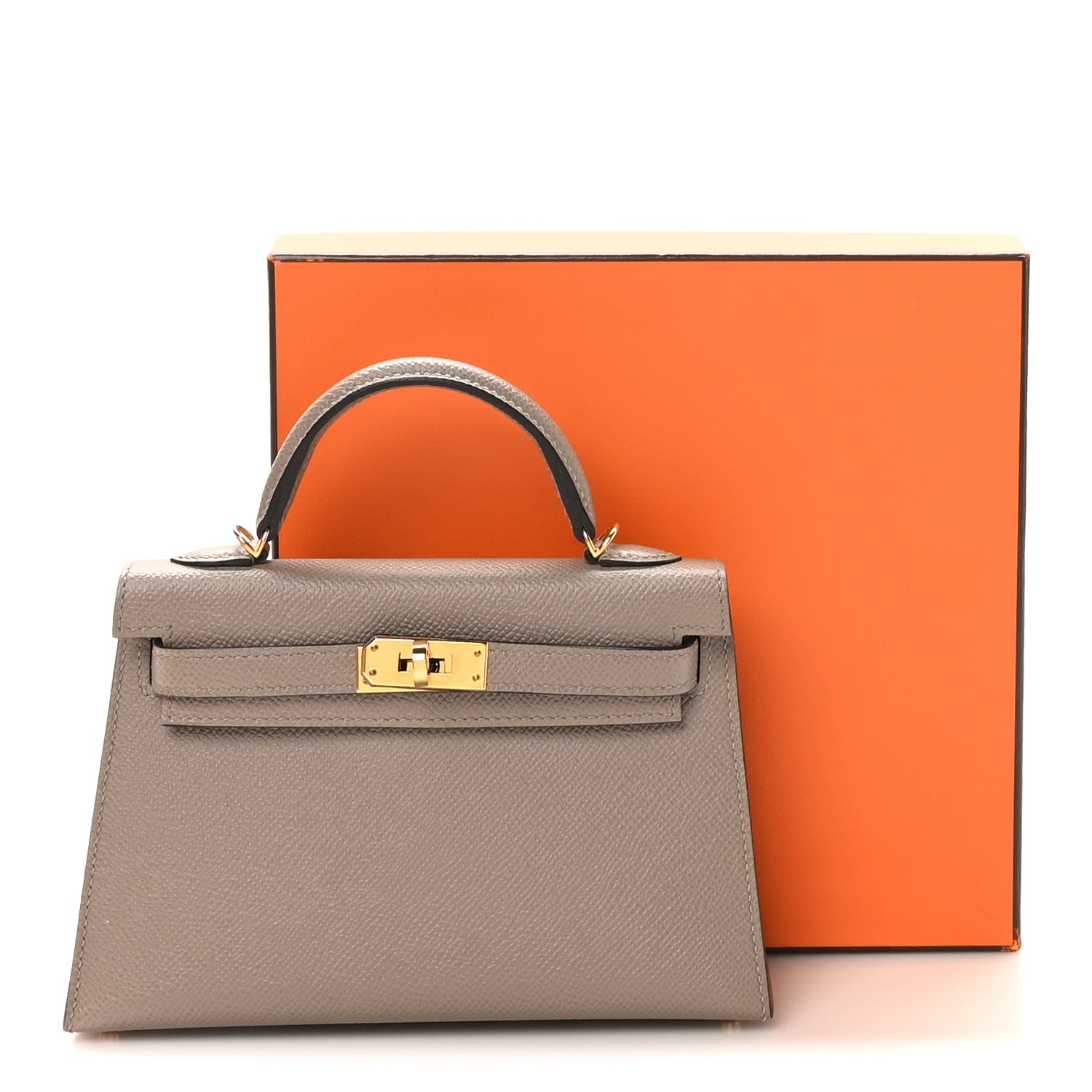 Hermes Epsom Mini Kelly Sellier 20 Gris Asphalte 11 of 11