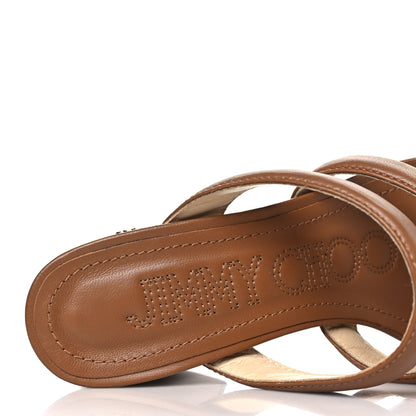 Jimmy Choo Nappa Auna 65 Mule Sandals 38.5 Brown 7 of 7