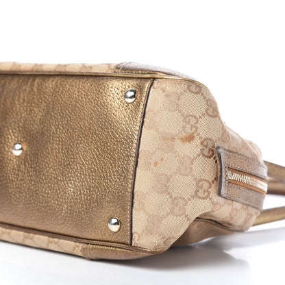 Gucci Monogram Small Princy Satchel Metallic 7 of 11