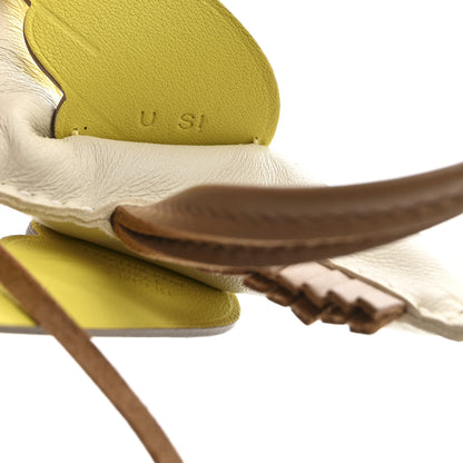 Hermes Milo Lambskin Grigri Rodeo Pegase Horse Bag Charm PM Craie Chai Lime 3 of 5