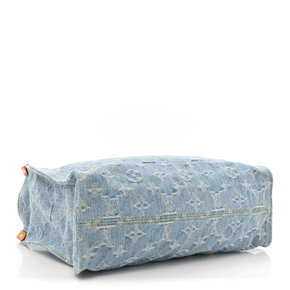 Louis Vuitton Monogram Washed Denim Let Go PM Sky Blue 4 of 9