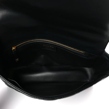 Christian Dior Grained Calfskin Cannage Large Caro Bag Black 5 of 9