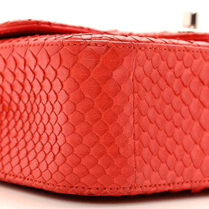 Chanel Snakeskin Mini Rectangular Flap Red 9 of 10