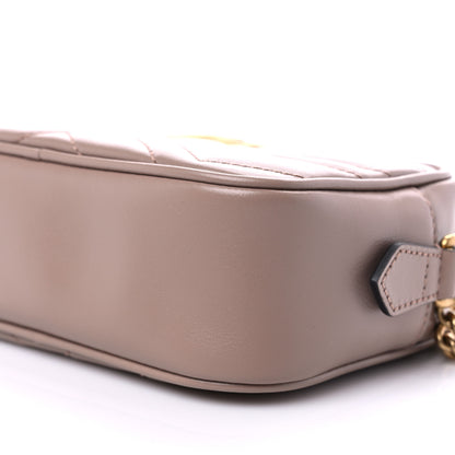 Gucci Calfskin Matelasse Mini GG Marmont Chain Shoulder Bag Porcelain Rose 10 of 10