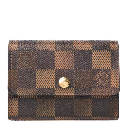Louis Vuitton Damier Ebene Porte-Monnaie Plat Coin Purse 1 of 9