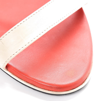 Bottega Veneta Calfskin Double Buckle Sandals 38.5 Stucco Fire 9 of 15