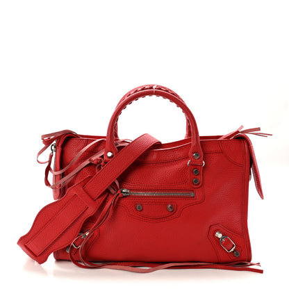 Balenciaga Vibrato Calfskin Classic Silver Hardware S City Rouge Cerise 1 of 11