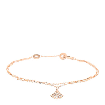 Bulgari 18K Rose Gold Diamond Divas' Dream Bracelet 1 of 5