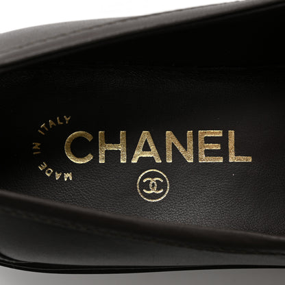 Chanel Lambskin Quilted CC Turnlock Loafers 39 Dark Brown 6 of 9