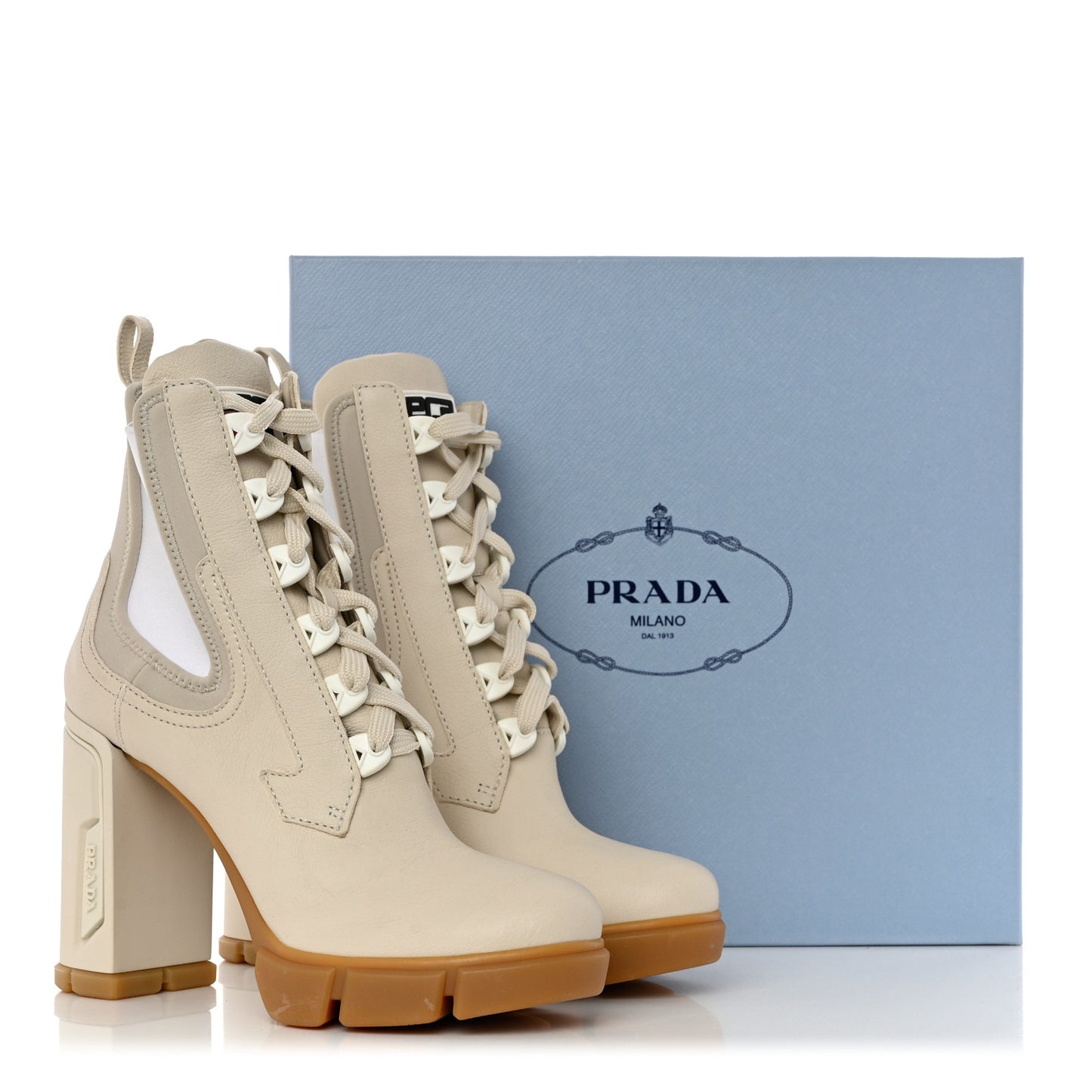 Buffalo Neoprene Lace Up Chelsea 110mm Ankle Boots 39.5 Talco