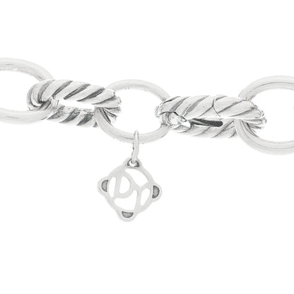 David Yurman Sterling Silver 10mm Medium Oval Link Necklace 4 of 5
