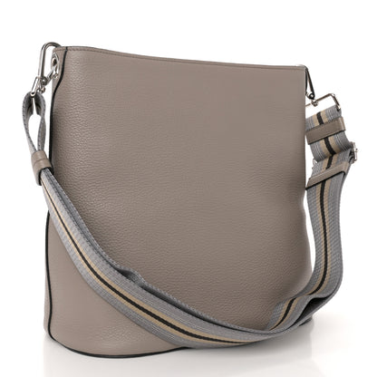 Prada Vitello Phenix Logo Hobo Ardesia 3 of 11
