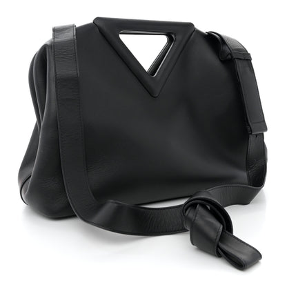 Bottega Veneta Calfskin Medium The Point Triangle Bag Black 3 of 10