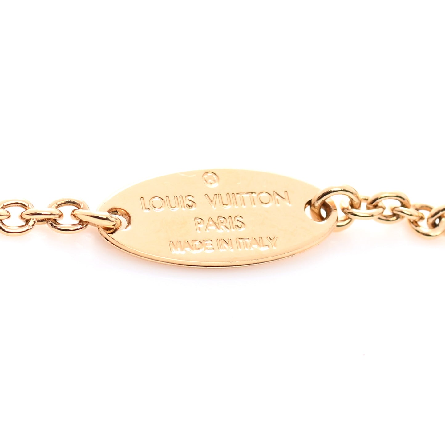 Metal Crystal LV Iconic Bracelet Gold