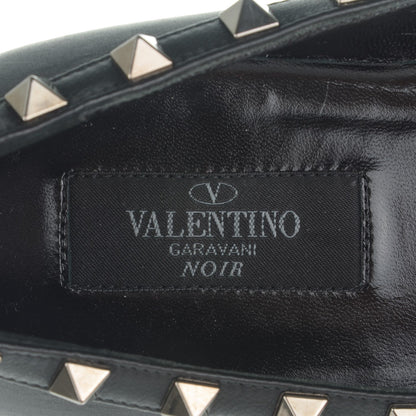 Valentino Garavani Nappa Rockstud Ballerina Flats 38.5 Black 7 of 8