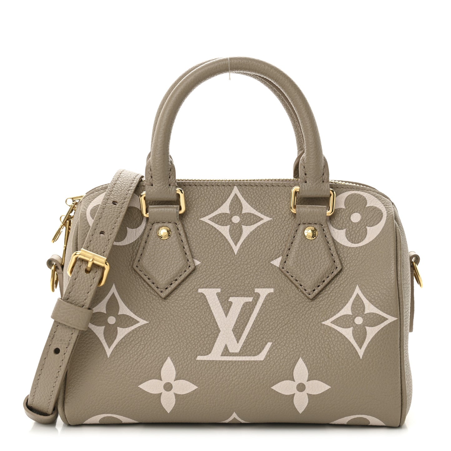 Empreinte Monogram Giant Speedy Bandouliere 20 Creme Beige