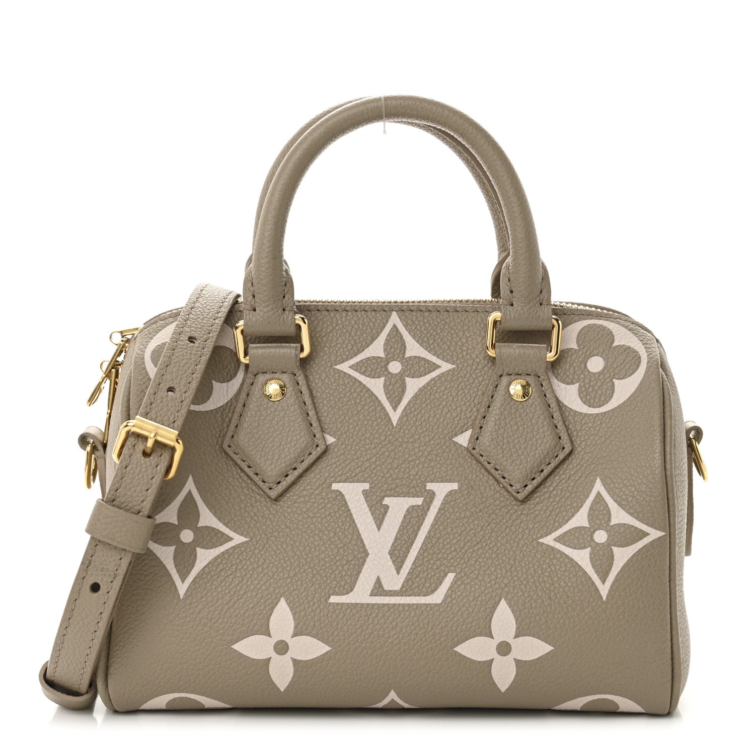 Louis Vuitton Empreinte Monogram Giant Speedy Bandouliere 20 Creme Beige 1 of 9