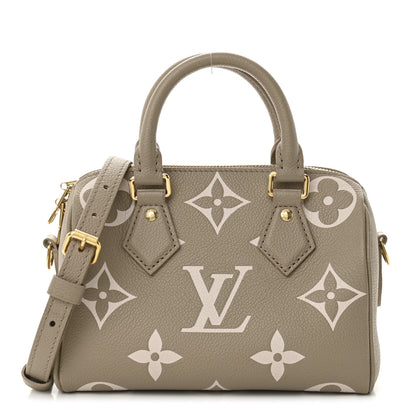 Louis Vuitton Empreinte Monogram Giant Speedy Bandouliere 20 Creme Beige 1 of 9