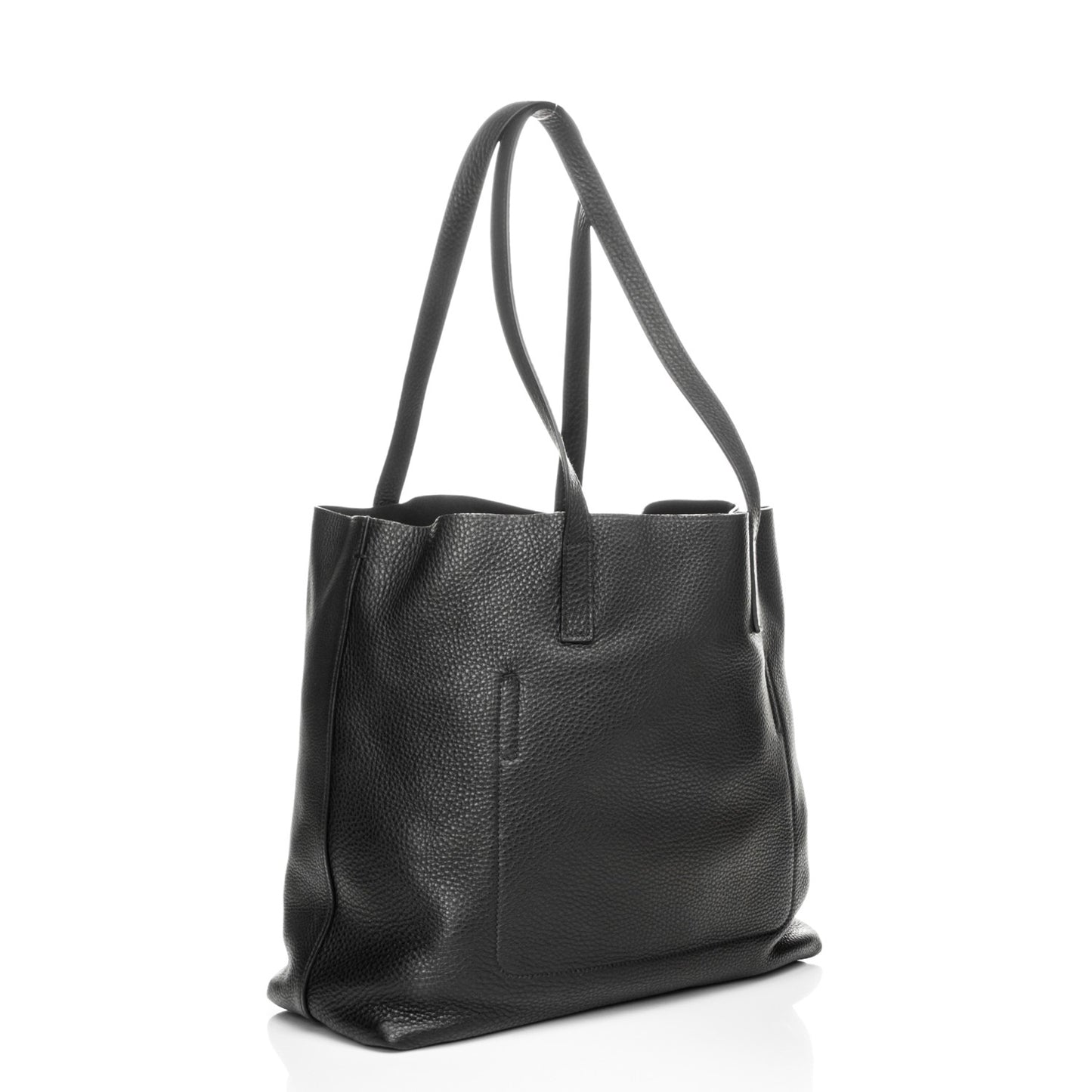 Vitello Daino Tote Nero Black