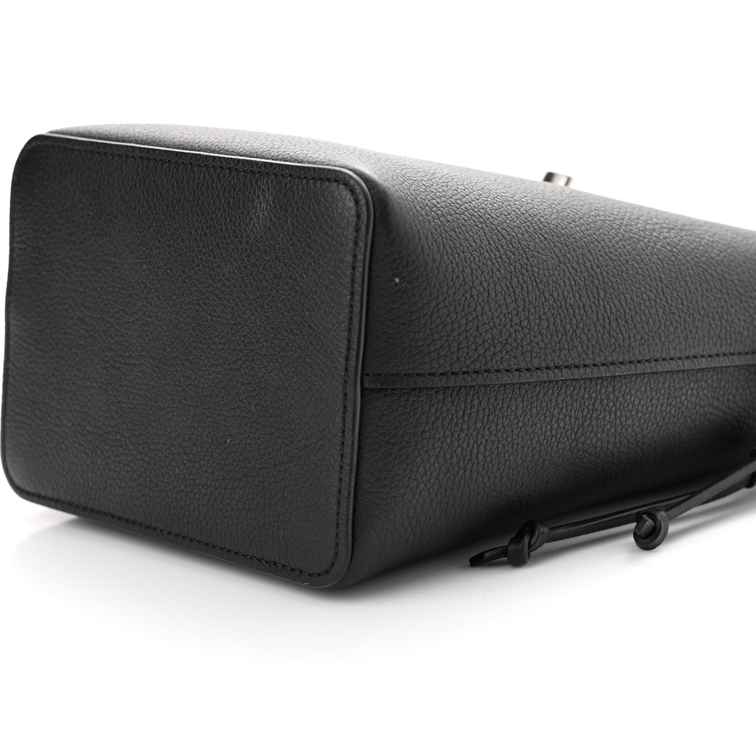 Louis Vuitton Calfskin Nano Lockme Bucket Black 8 of 8