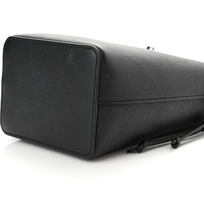 Louis Vuitton Calfskin Nano Lockme Bucket Black 8 of 8