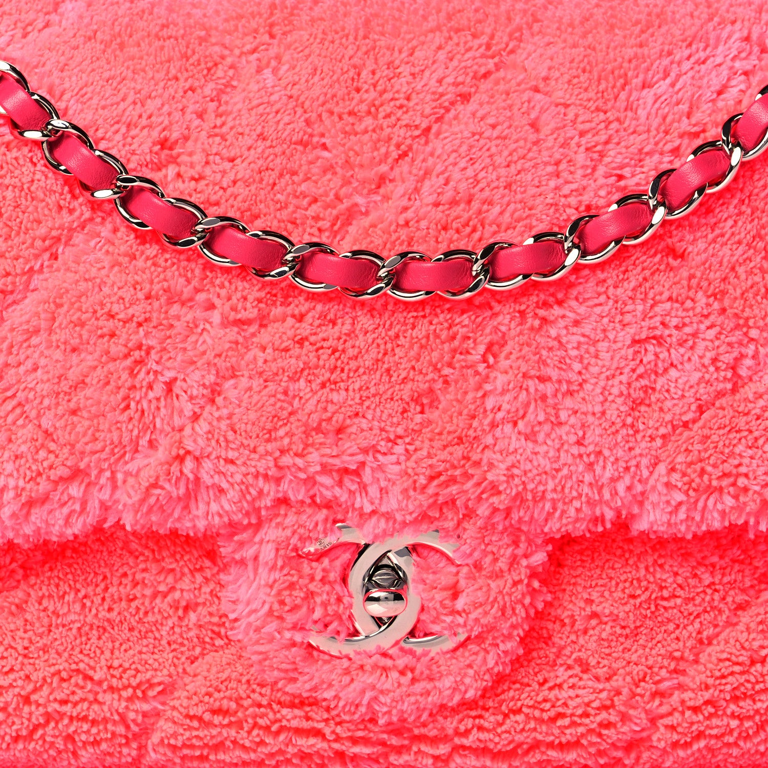 Chanel Lambskin Calfskin Mixed Fibers Quilted Medium Flap Pink 8 of 10