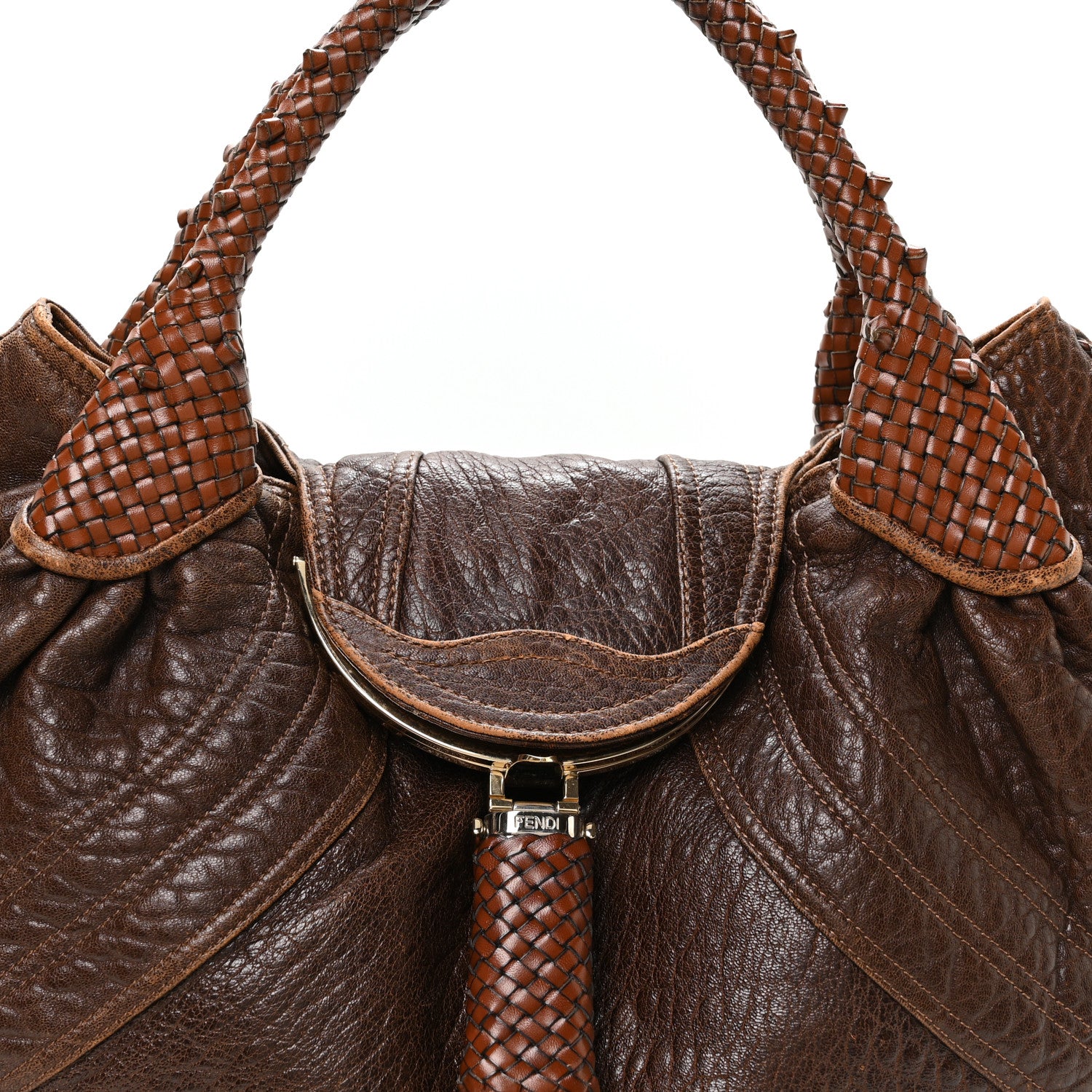 Fendi Nappa Nuvolata Spy Cognac 9 of 12