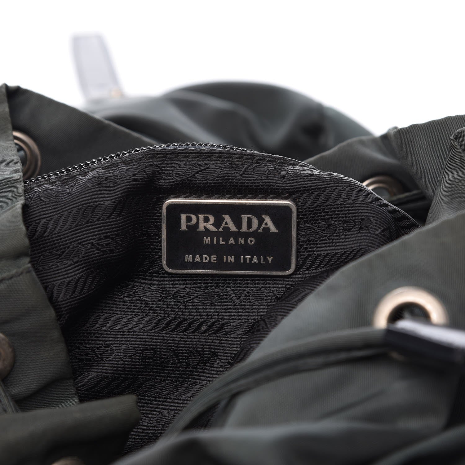 Prada Nylon Vela Small Backpack Green 6 of 8