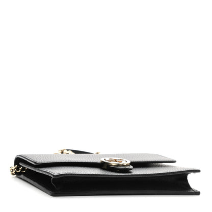 Gucci Dollar Calfskin Interlocking G Chain Wallet Black 4 of 8