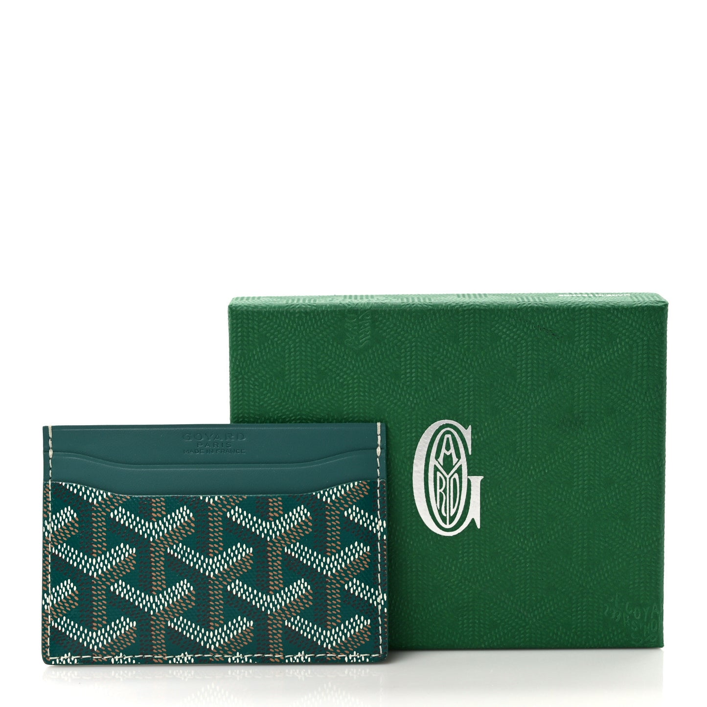 Goyardine Saint Sulpice Card Holder Green